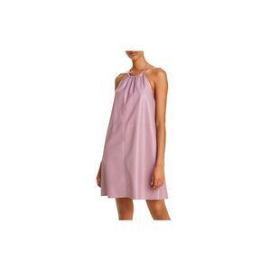 Áeron Womens Pink Sleeveless Halter Above The Knee Shift Dress Size: 34